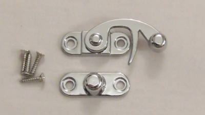 Chrome Finish Box Clasp - spring fitting